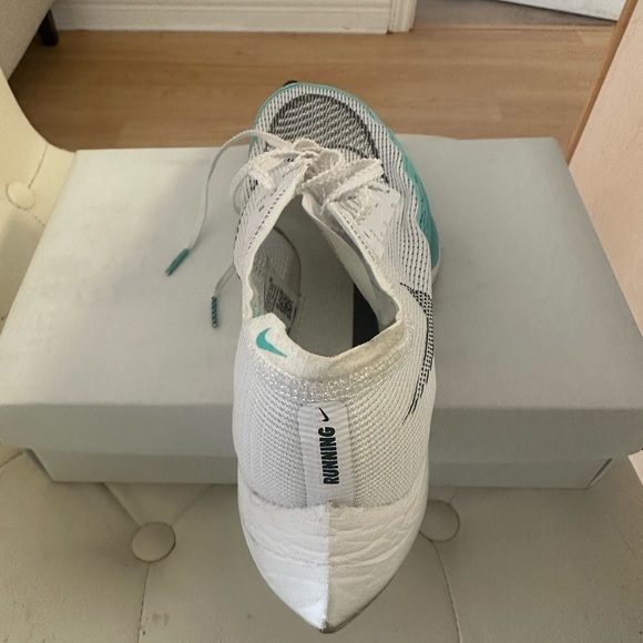 Nike White and Blue Athletic Shoes - Picture 5 of 6